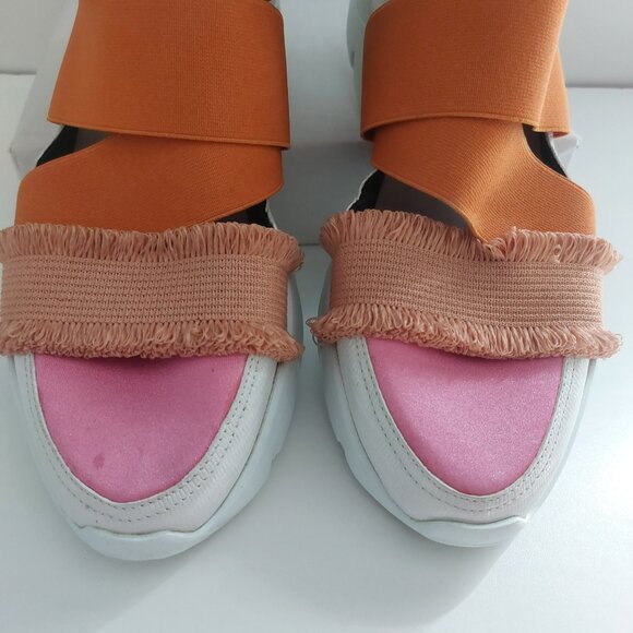 EMILIO PUCCI Sneakers Size 7.5 Colorful Leather Dopamine Slip On Designer Kicks - Picture 12 of 15